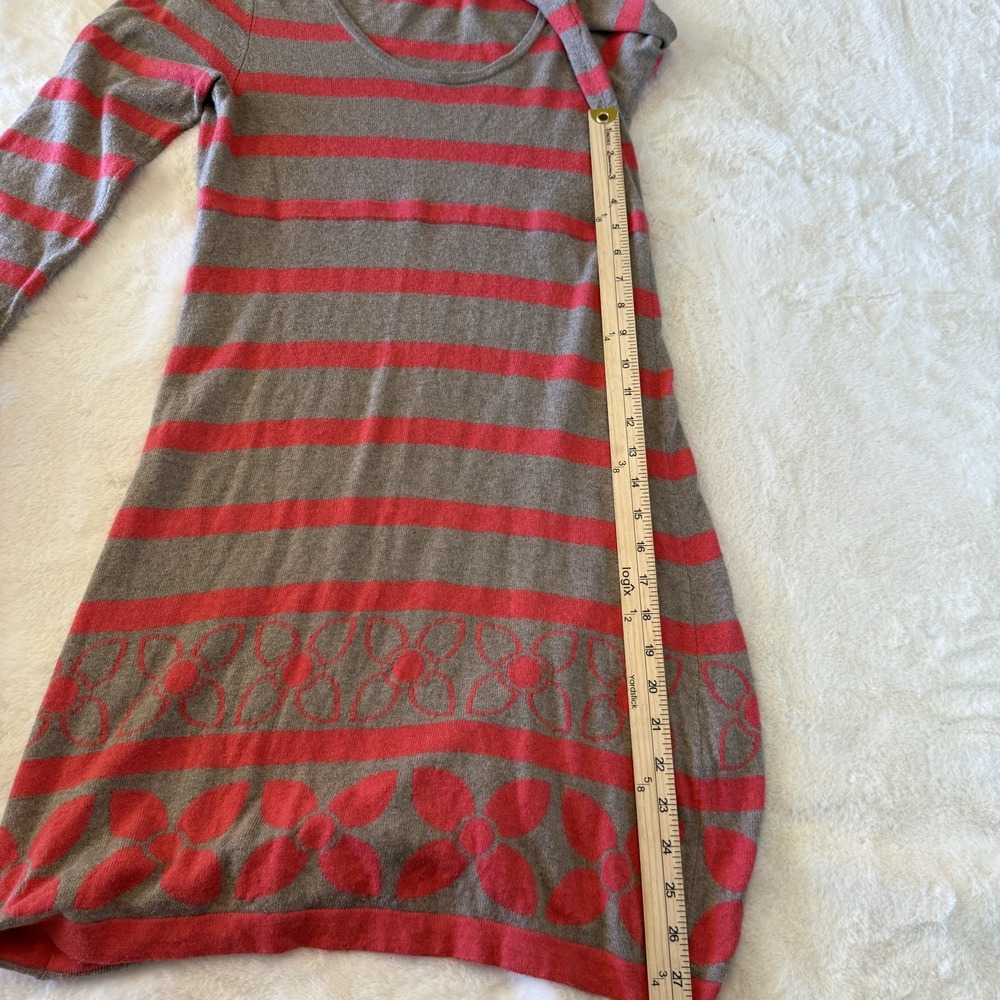 Boden Knit Sweater Dress Winter Casual Stripe Cashmere Blend Women's US 6 Midi - Picture 4 of 7